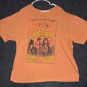 Vintage Motley Crue Shout at the Devil Orange Graphic Band Tee 3XL